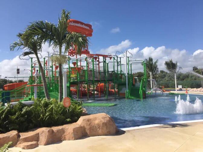 Fun waterpark at Nickelodeon